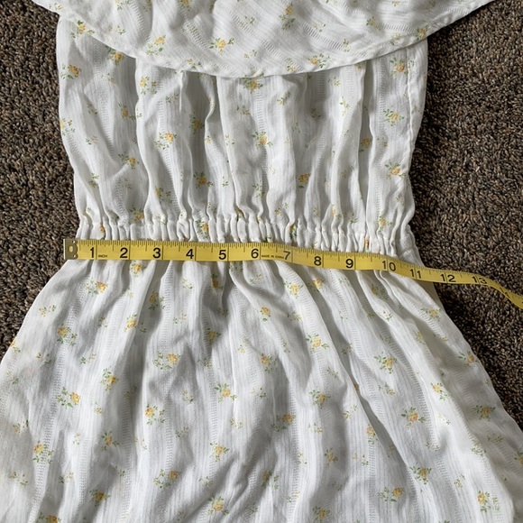 Vintage Floral Off the Shoulder Midi Dress - Picture 5 of 5